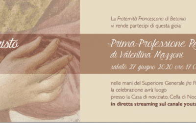 Prima professione religiosa – Valentina Mazzoni