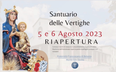 Riapre il Santuario delle Vertighe