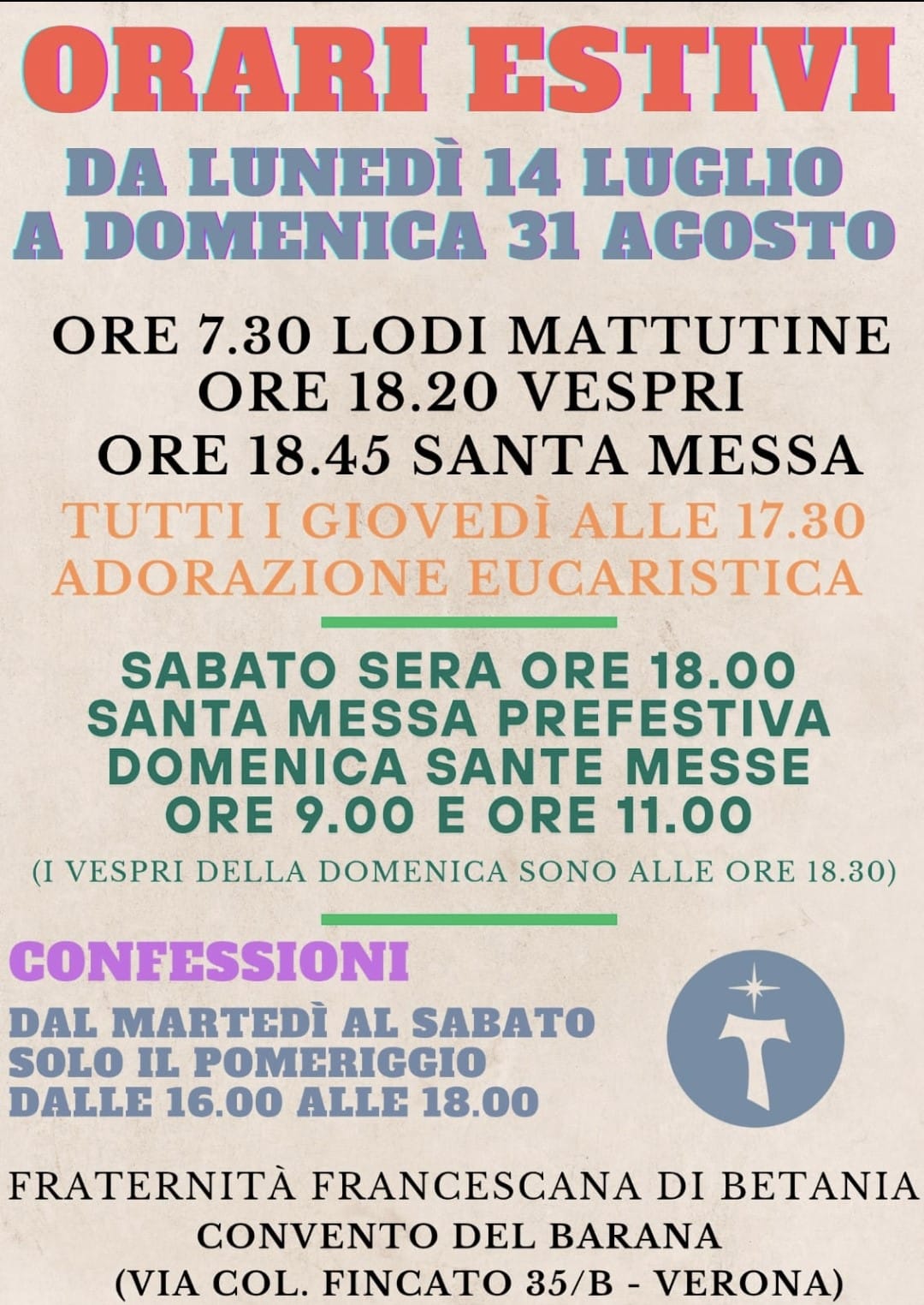 OrariPreghiere Estate 2025_FFB Verona